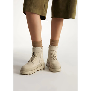Botas de Mujer Corte Medio All Track Strap Beige
