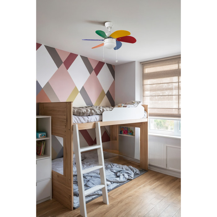PALAO S Ventilatore a soffitto multicolor