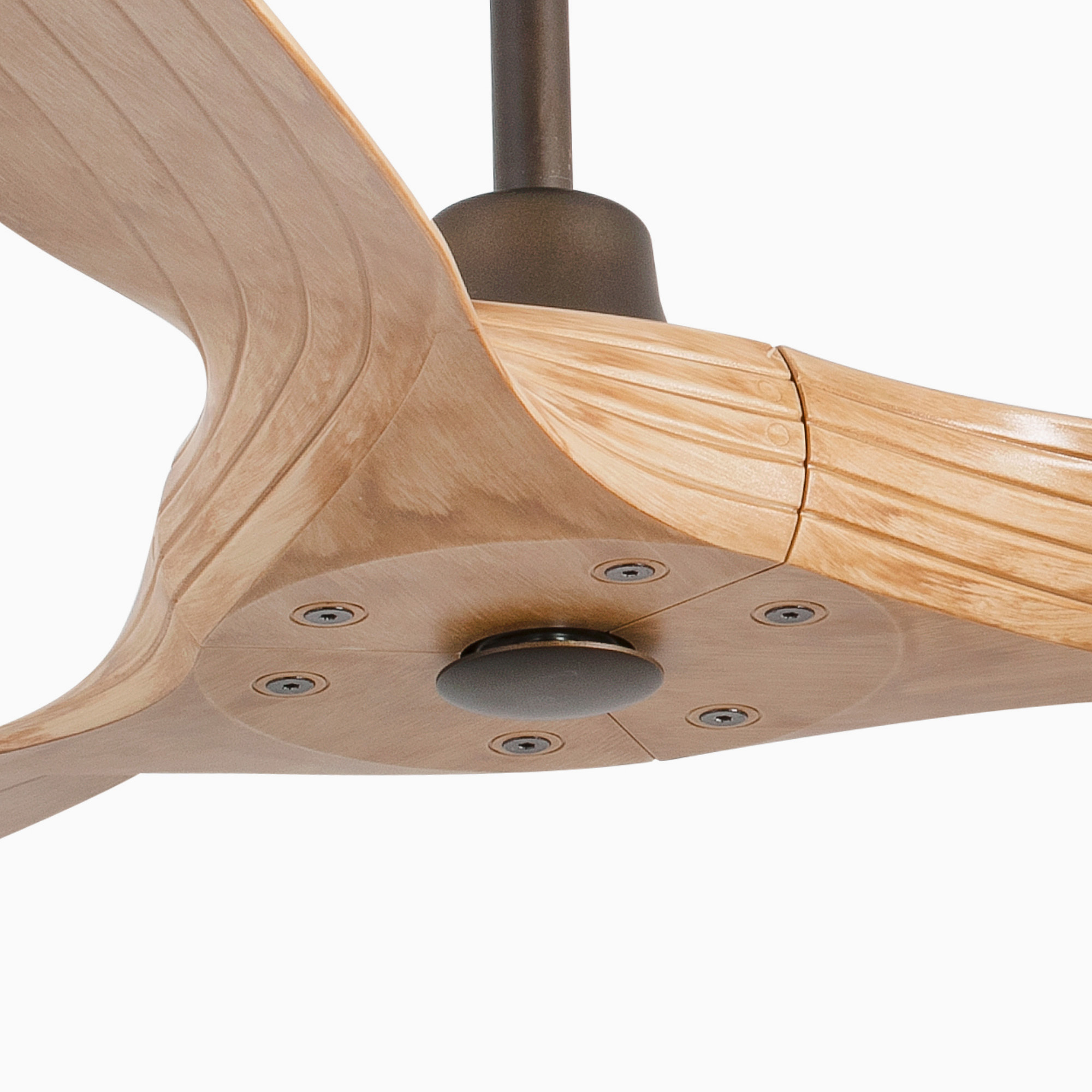 MOREA L Ventilateur de plafond marron clair TUYA