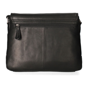 Borsa a tracolla da uomo In Vera pelle Made in Italy 24x30x10 cm