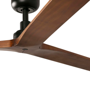 KLIM M Ventilateur de plafond noir/noyer