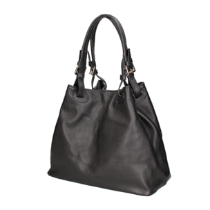 Borsa a spalla da donna In Vera pelle Made in Italy 29x32x17 cm
