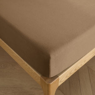 Drap housse "Prémium" - Couleur Taupe