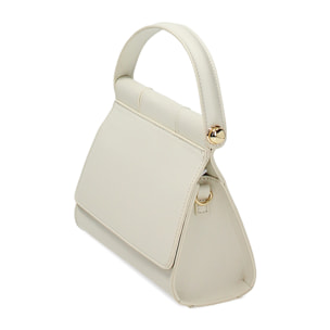 Minibolsa color crema para llevar bajo el brazo