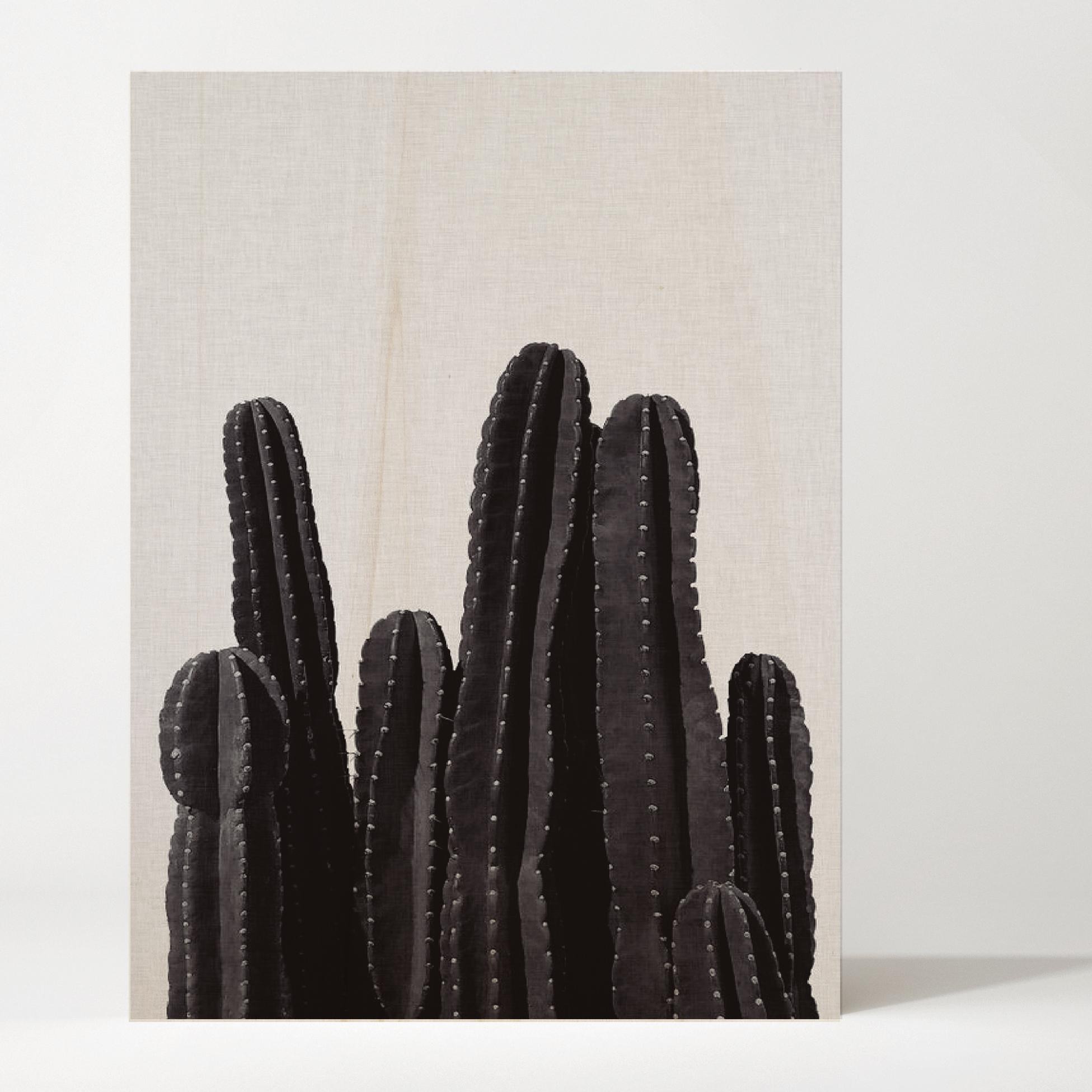 Tableau en bois Cactus Hauteur: 40 Longueur: 30 Largeur: 1