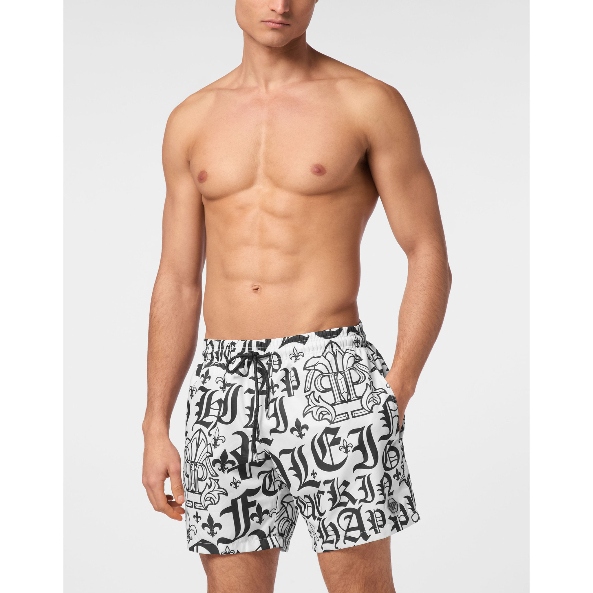 PHILIPP PLEIN Swim Trunks GOTHIC PLEIN