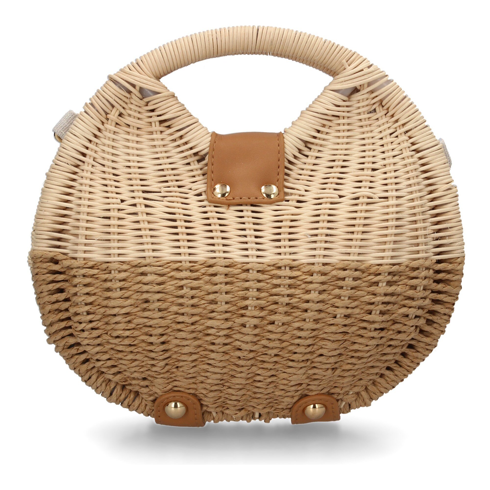 Bolso de hombro para mujer, material de rafia, diseño elegante y moderno ideal para verano