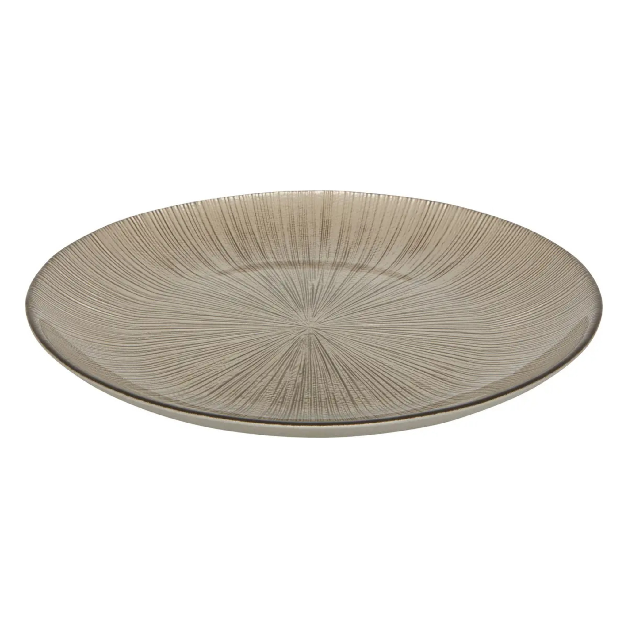 Assiette plate Gloria champagne D28xH2,5cm
