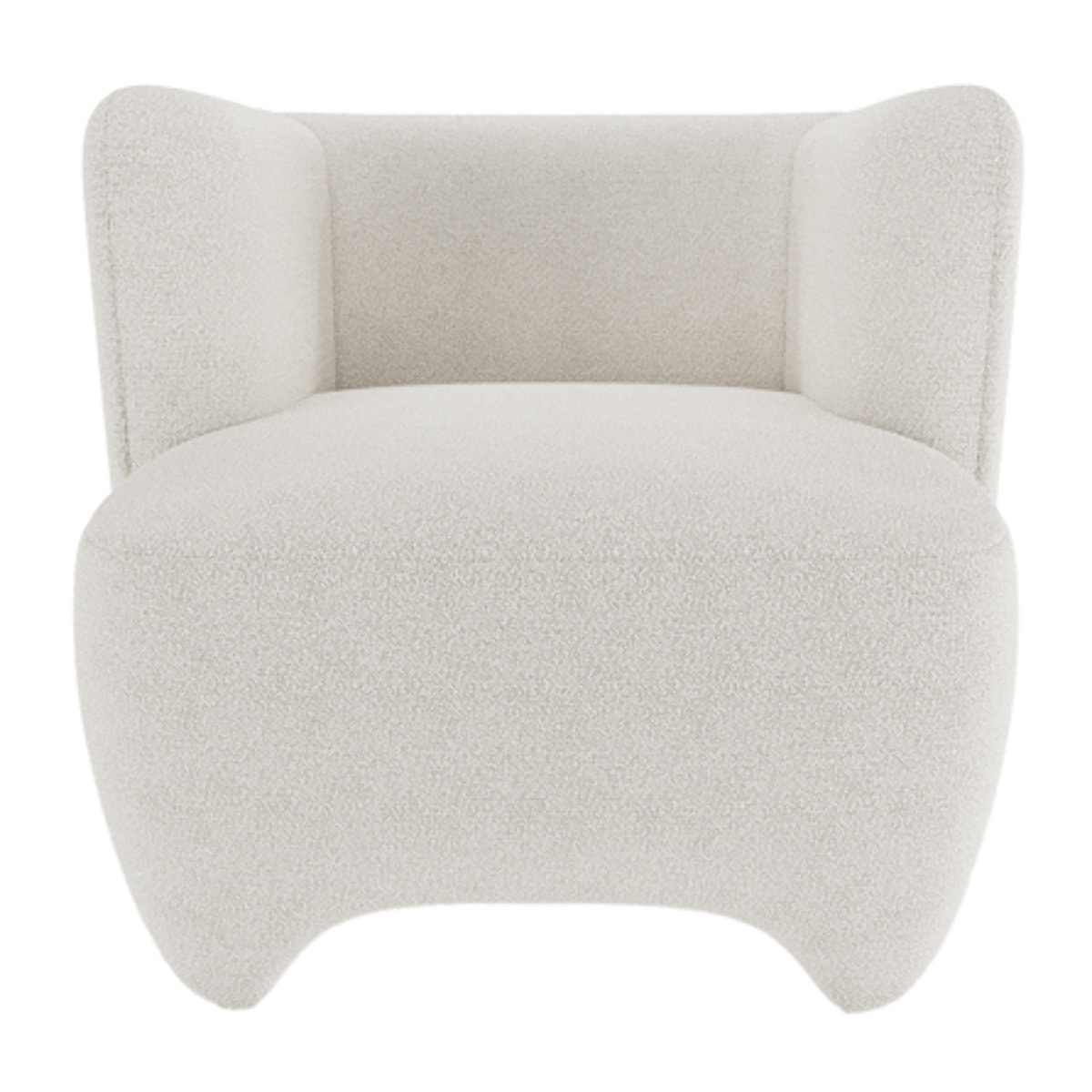 NOA - Fauteuil en laine bouclée écrue