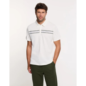 Polo Manga Corta Off White - Bereford