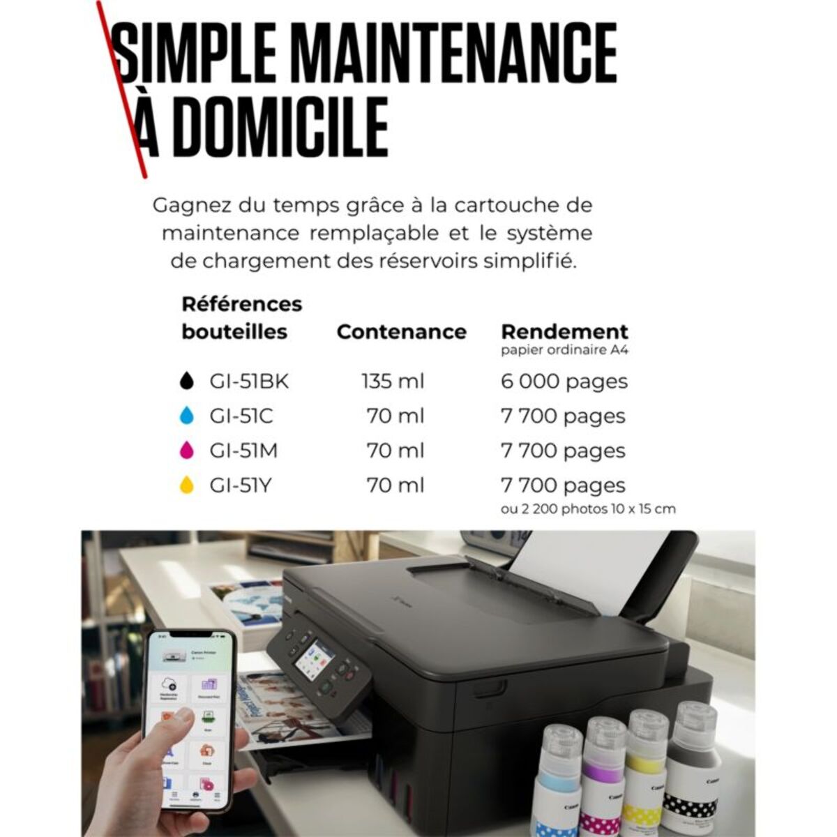 Imprimante jet d'encre CANON MEGATANK G3590