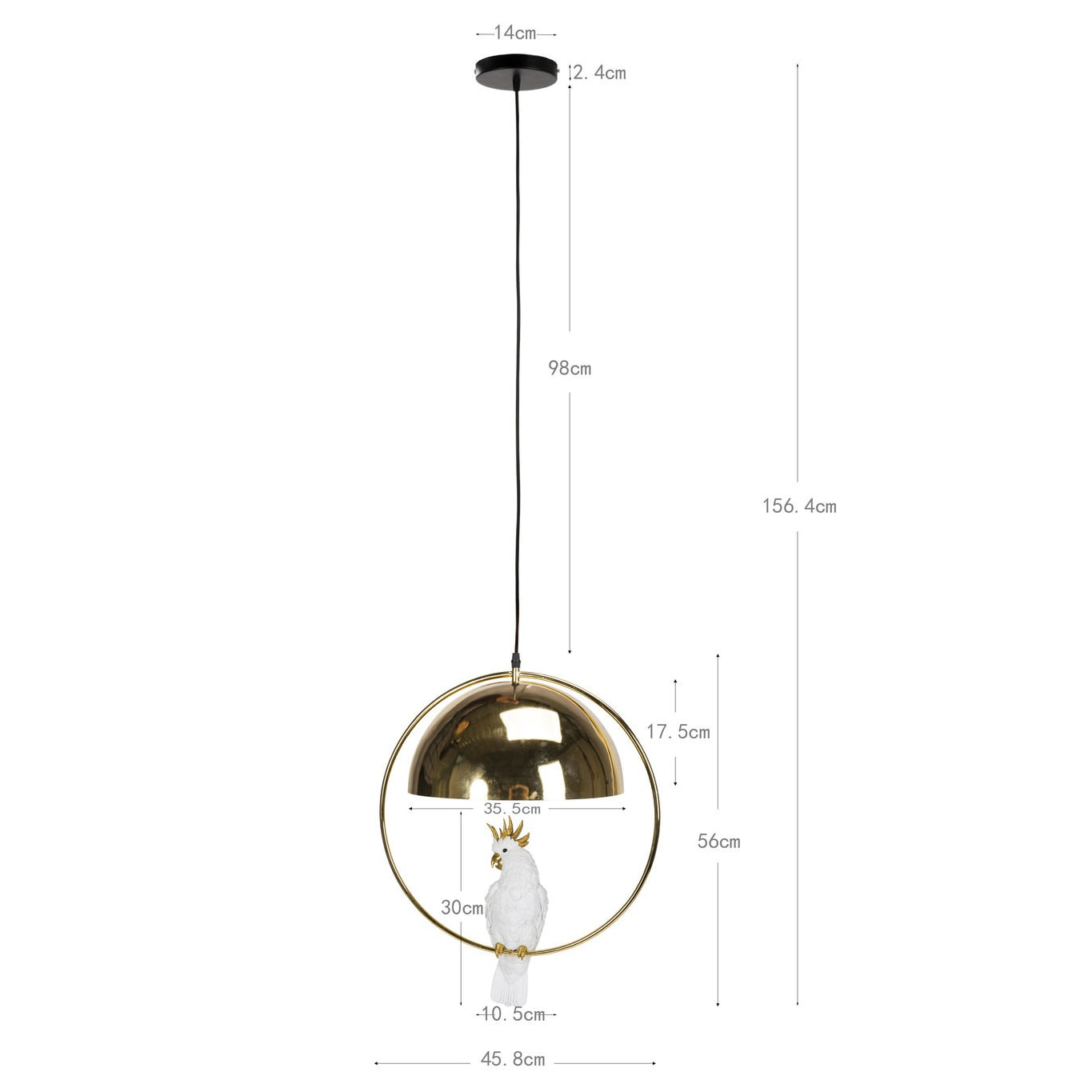 Suspension cacatoès Kare Design