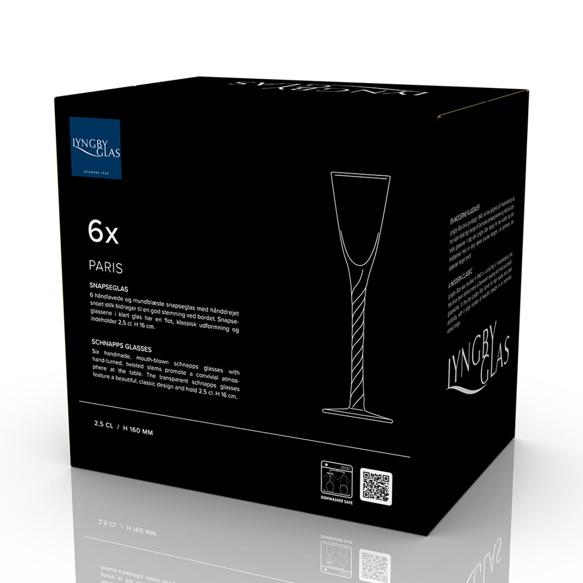 Set de 6 verres à schnaps Paris