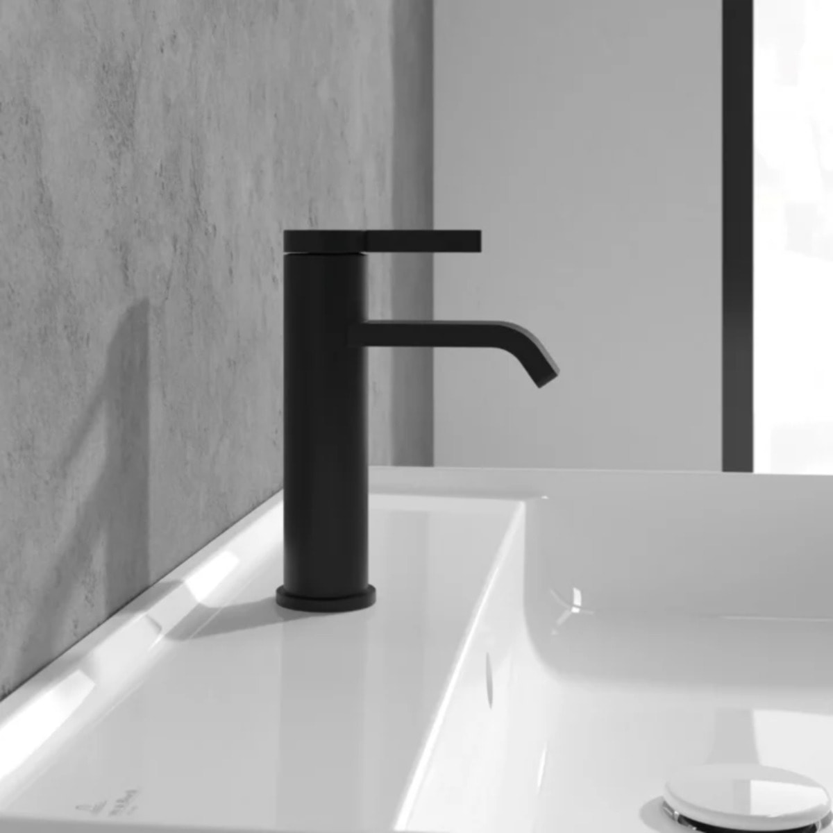 Mitigeur lavabo Dawn sans tirette Matt Black