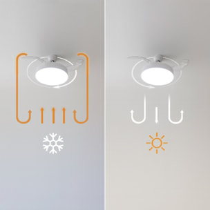Cecotec Ventilateur de plafond avec lampe Energysilence Aero 4200 invisible whit