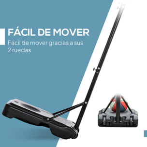 Canasta de Baloncesto para Exterior, Altura Ajustable 160-210 cm, Canasta de Baloncesto Portátil con Tablero de PE, Ruedas y Base Rellenable con Ranura, para Adolescentes y Adultos, Negro