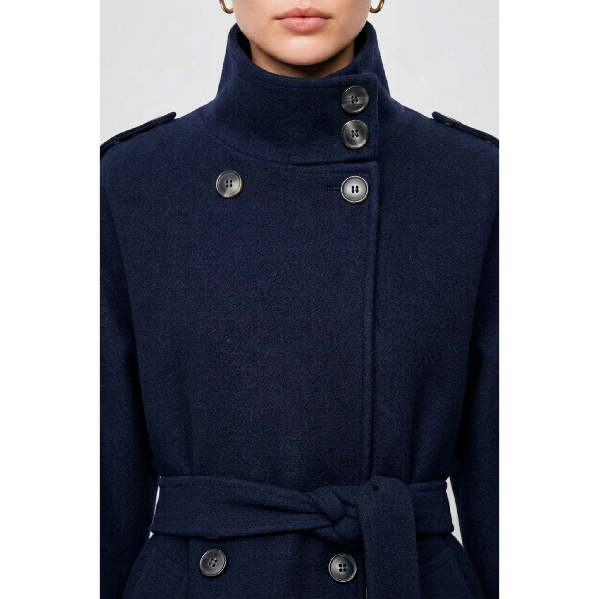 Kocca - Cappotto trench da donna doppiopetto con cintura Donna