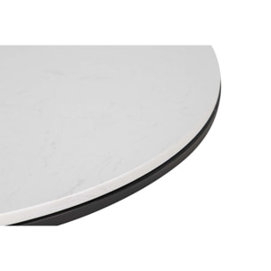 Mesa Metal Mármol Blanco 80x80x75 Cm