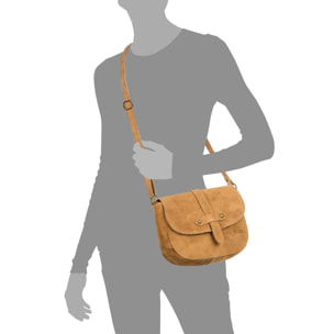 Altamura borsa a tracolla donna. Pelle autentica Camoscio.