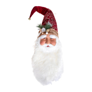 Faccia babbo natale da app. - Pezzi 1 - ROSSO - Bianchi Dino SpA