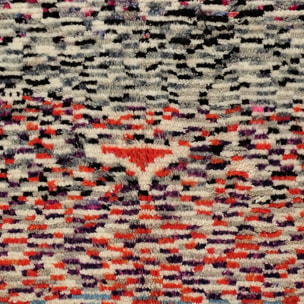 Authentique tapis berbère fait à la main en laine motif ethnic TITA