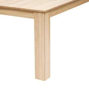 Table Abana 6 places bois clair