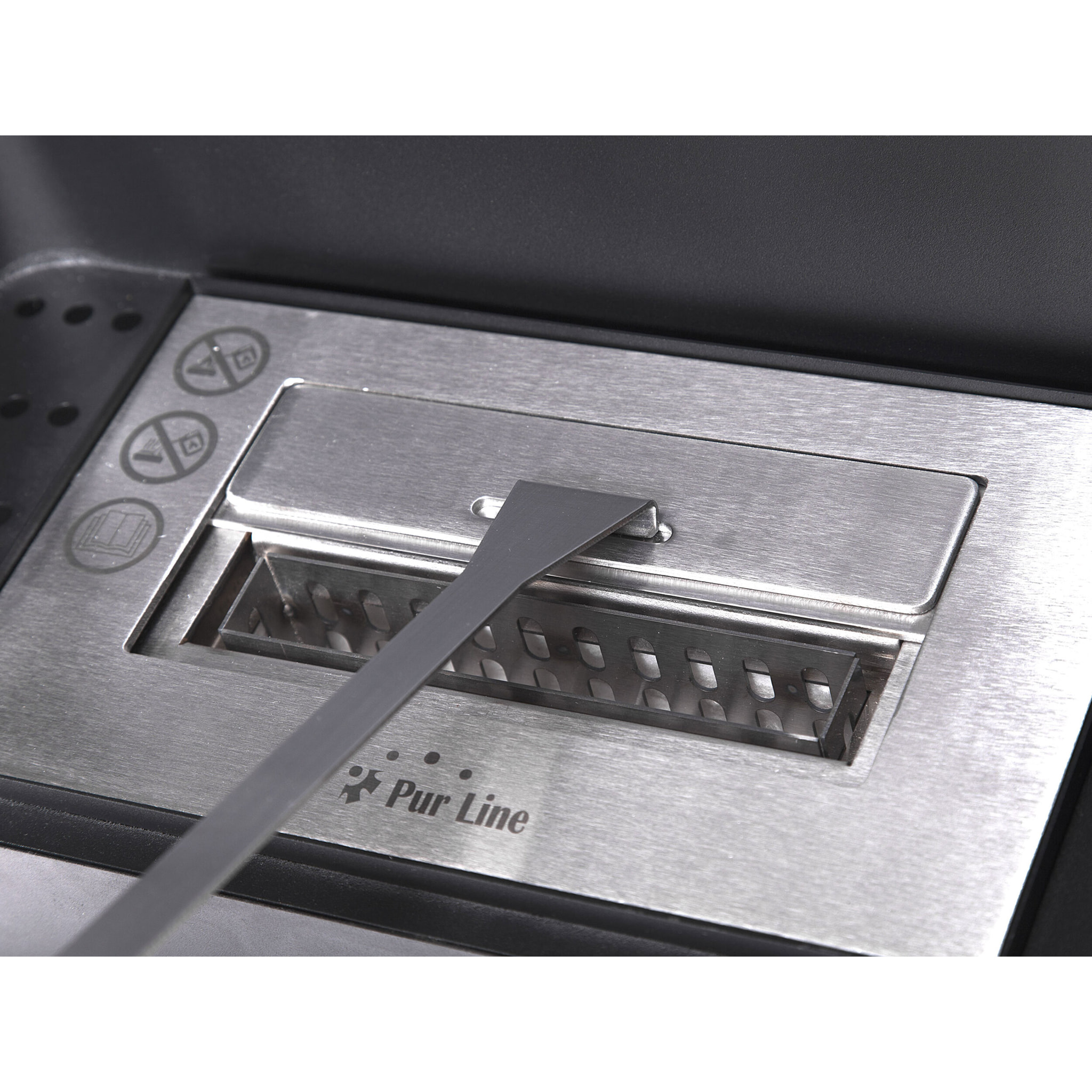 Poêle à l'éthanol en acier carré