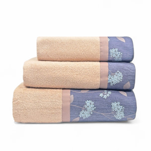 Set Spugna VERBENA 3 Pezzi: Viso+Ospite+Telo Bagno
