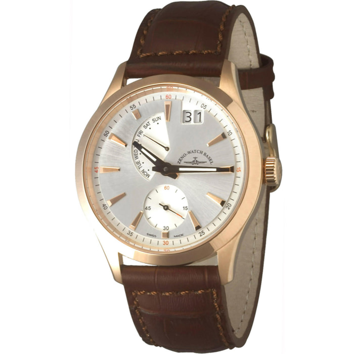 Reloj Zeno 6662-7004Q-PGR-F3 Hombre Analogico Cuarzo con Correa de Cuero