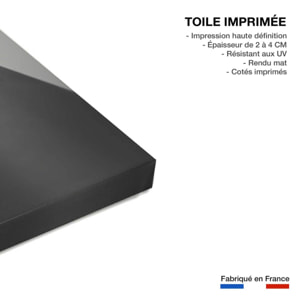 Tableau déco ville feu jaune Toile imprimée