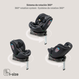 Silla de Auto Sella  Giratoria 360º Negra