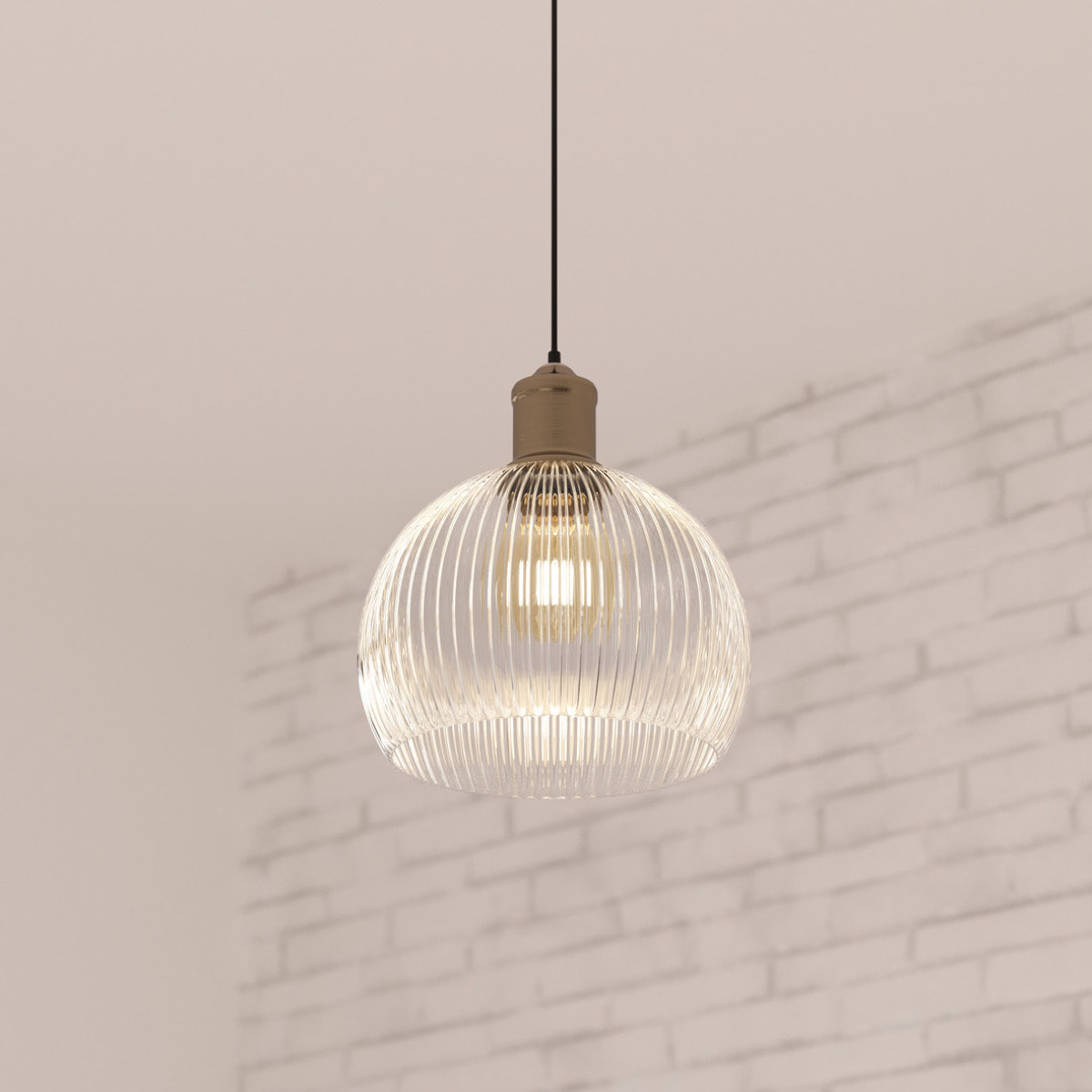 Suspension "Laye" verre D20cm