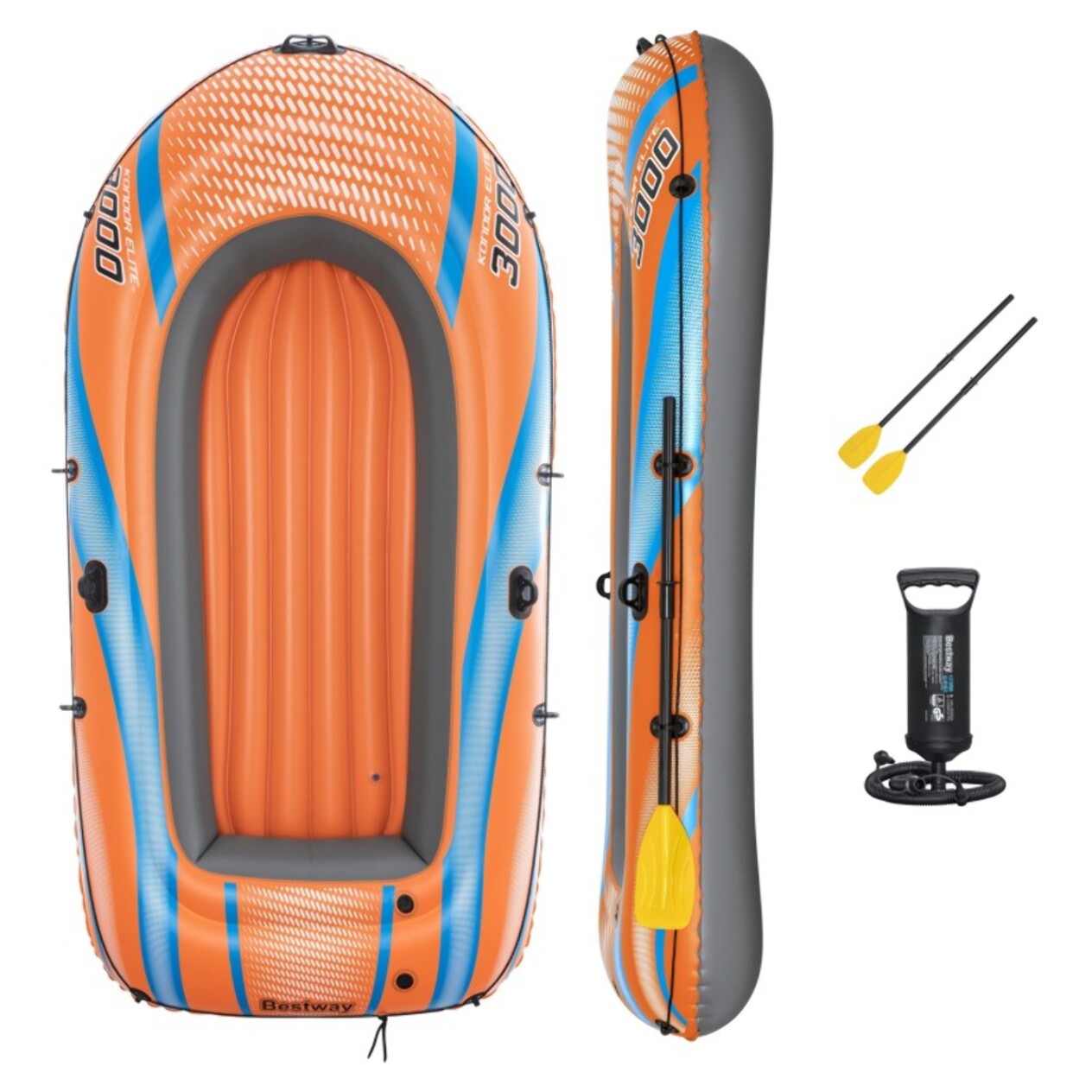 Bestway Bateau gonflable Kondor Elite 3000 246 x 122 cm