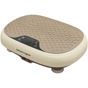 Plateforme vibrante oscillante 20 niveaux d'intensité 3 prog. écran LED télécommande beige