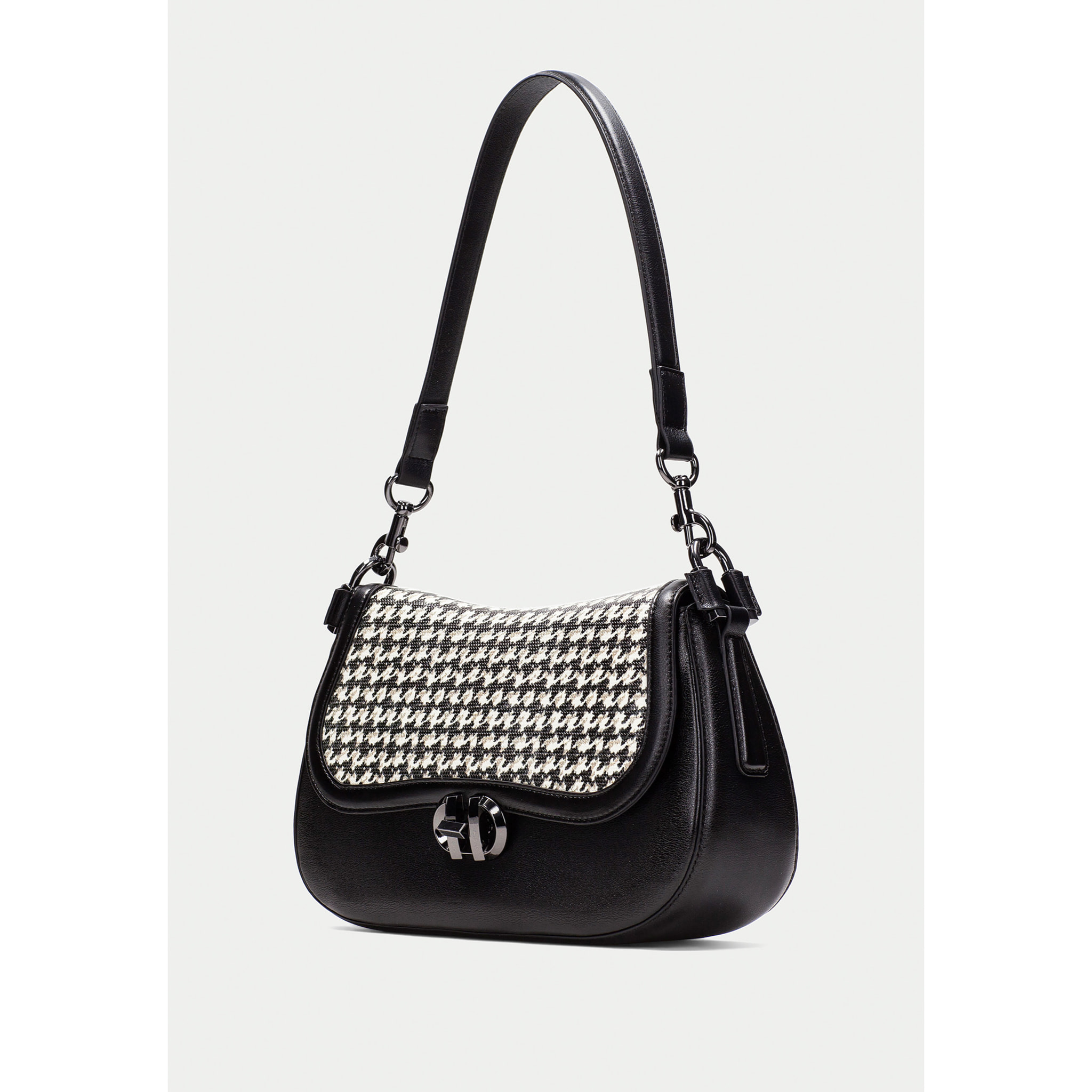 Bolso de Hombro  Negro 30cm x 18cm x 9cm