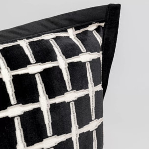 Coussin Melody noir et blanc Kare Design