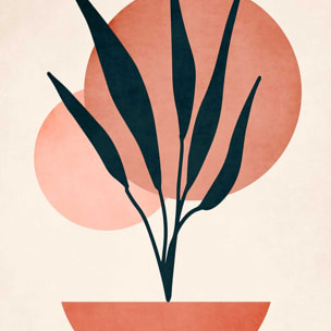 Affiche fleurs Copenhagen deco Affiche sous cadre noir