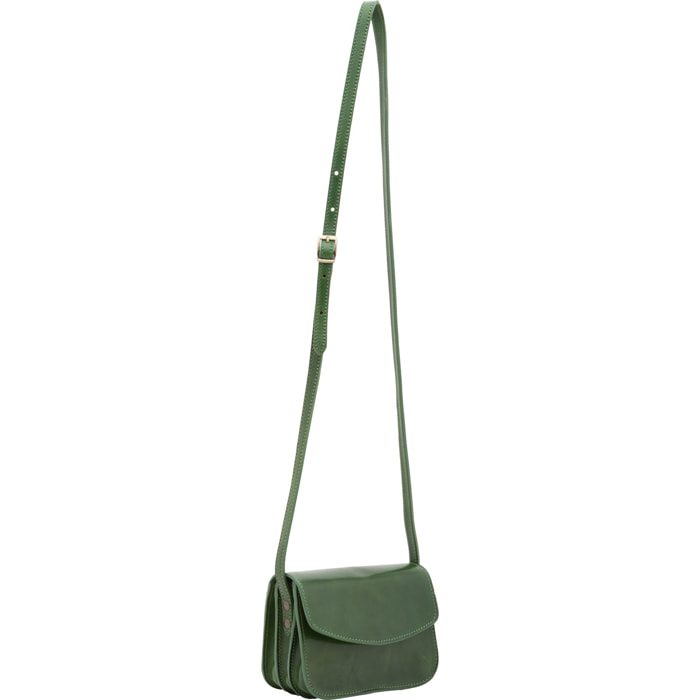 Borsa a tracolla da donna - Modello False - Vera pelle - 19.0 x 13.0 x 9.5 cm