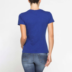 T-SHIRT IN JERSEY SLUB CON STAMPA