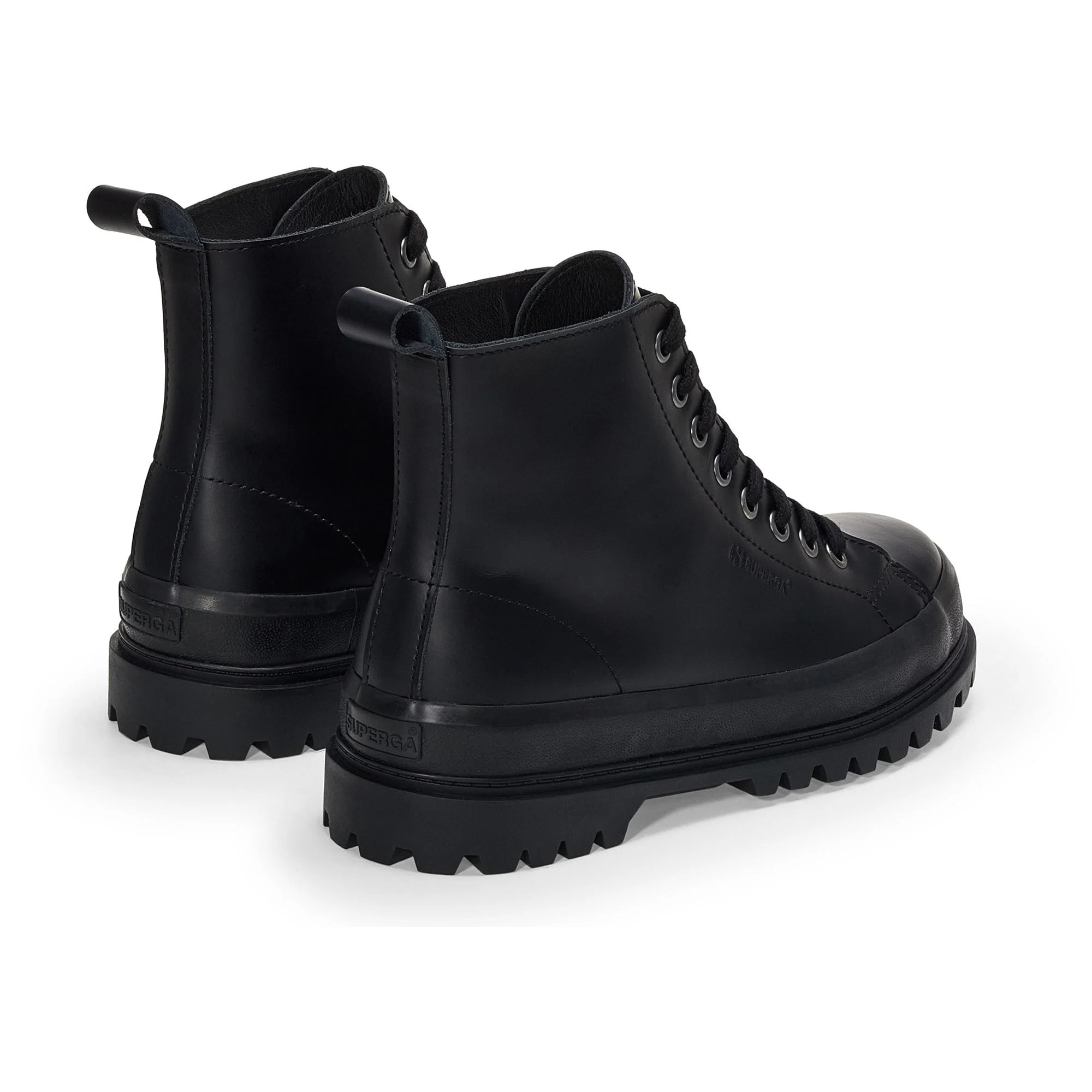 Superga - Botines Mujer Negro - 2644 ALPINA BOX LEATHER