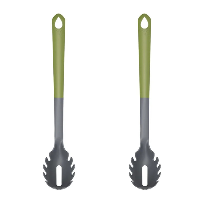 Ensemble de 2 Cuillères à spaghettis avec fonction dosage Fackelmann Gamme Zéro