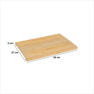 Planche à découper avec rainuresen bambou 40x27cm