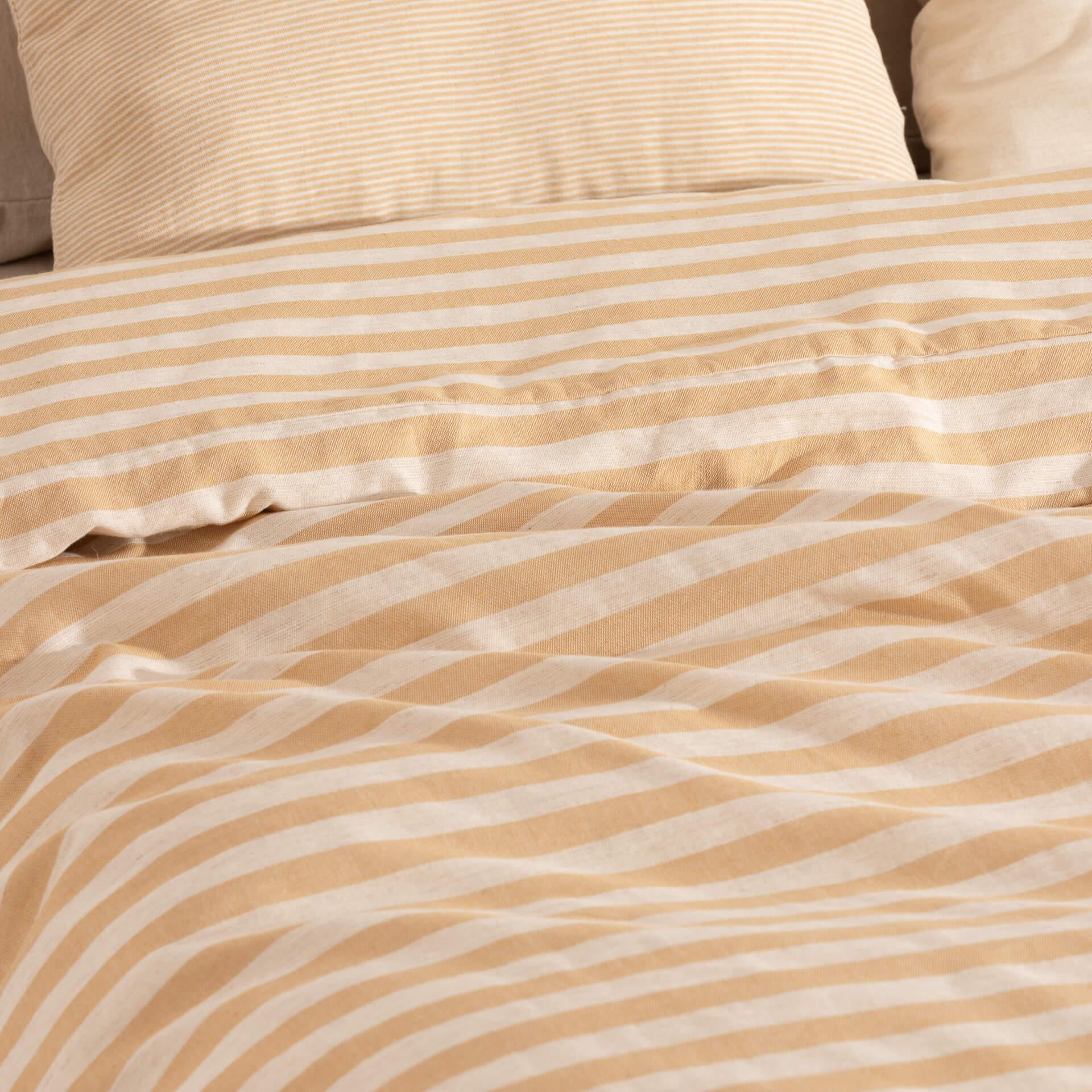 Housse de couette jacquard Jávea Grand Amber Gold