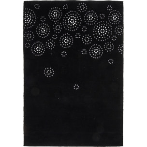 Tapis salon et chambre fait main en acrylique motif rond COGA