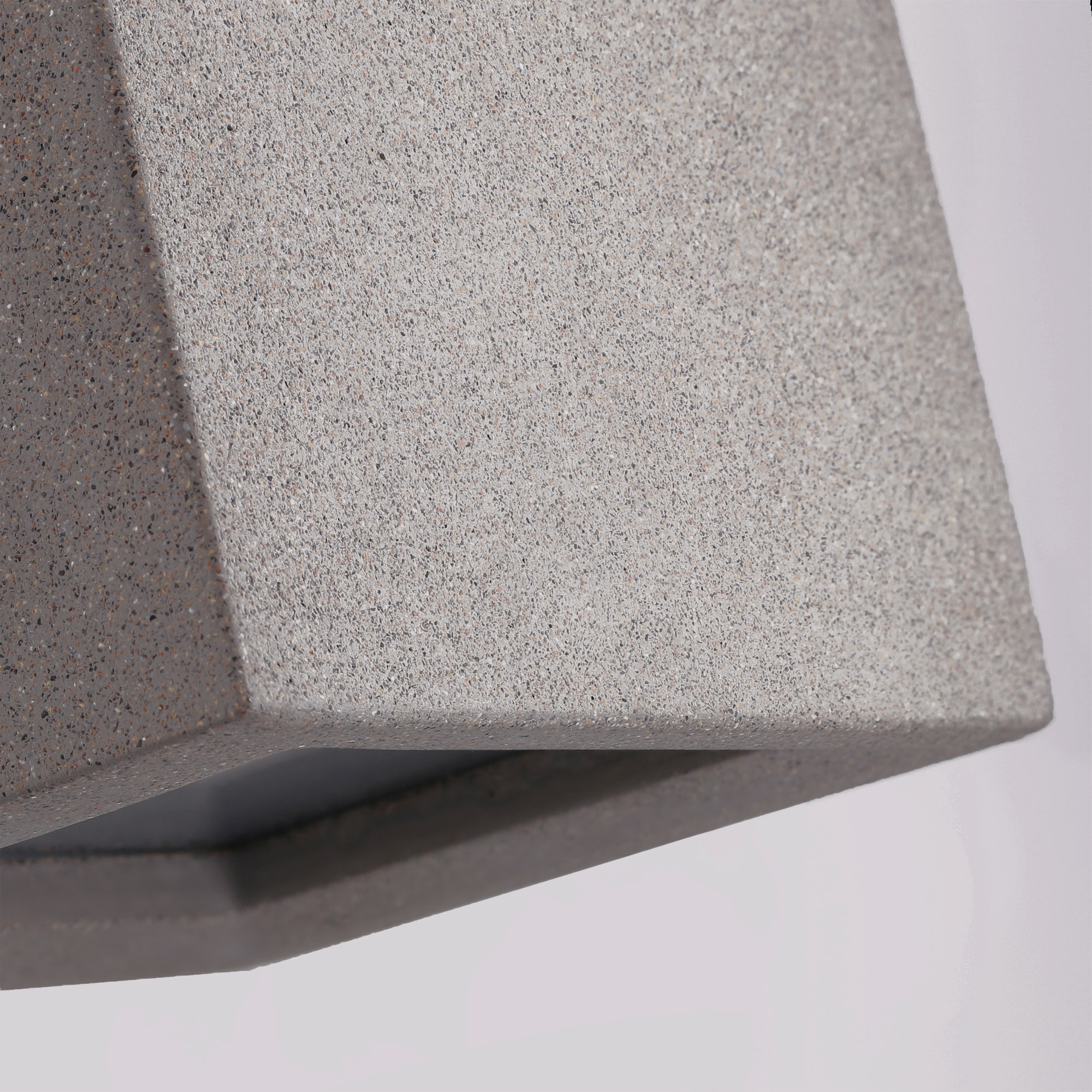 FORLIGHT Aplique de pared exterior Karen Big acabado Cemento IP44 15W E27
