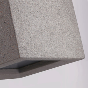 FORLIGHT Aplique de pared exterior Karen Big acabado Cemento IP44 15W E27