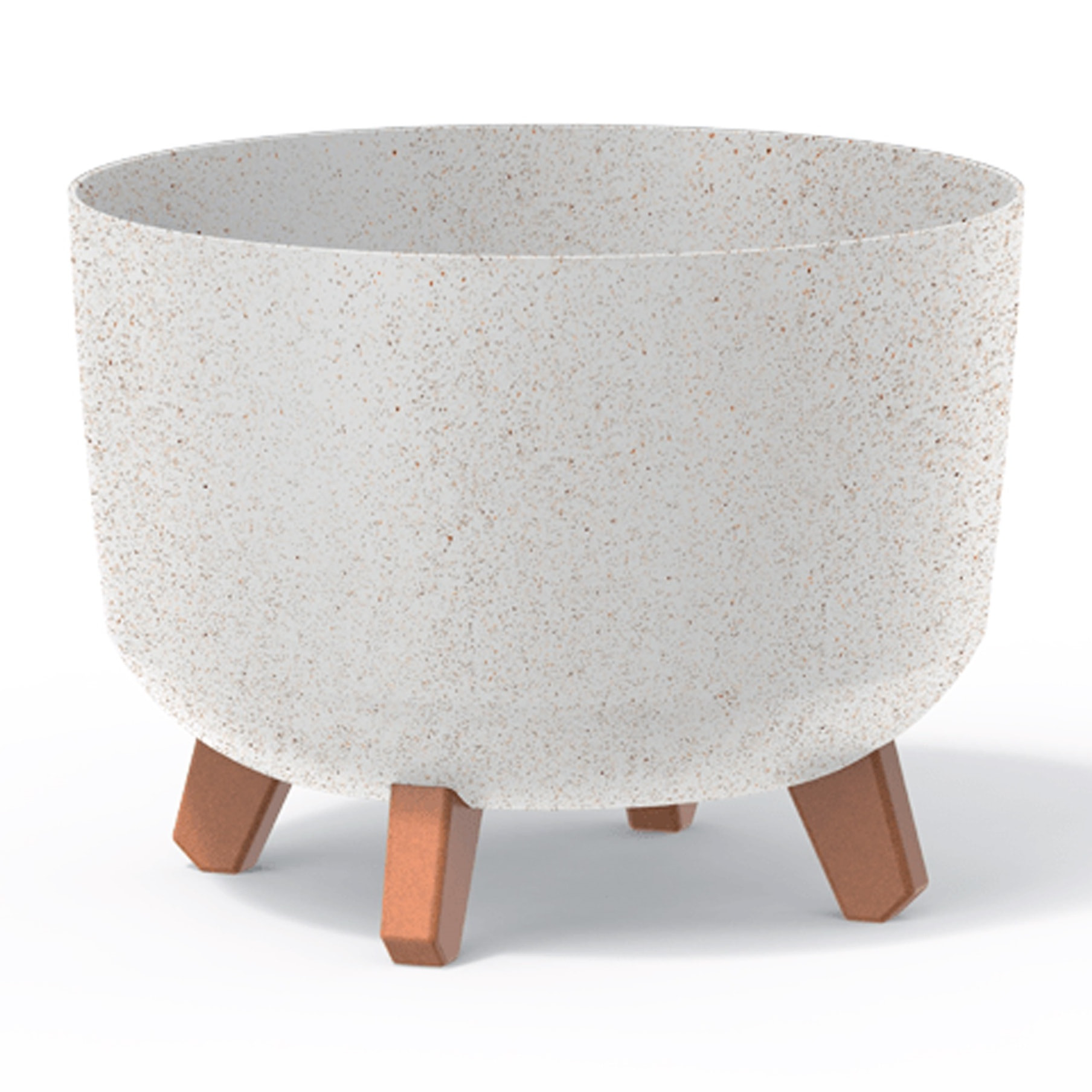 Macetero color blanco roto,sin depósito , colección gracia de 28,5 x 28,5 x 22 cm, capacidad de 9,8 l.