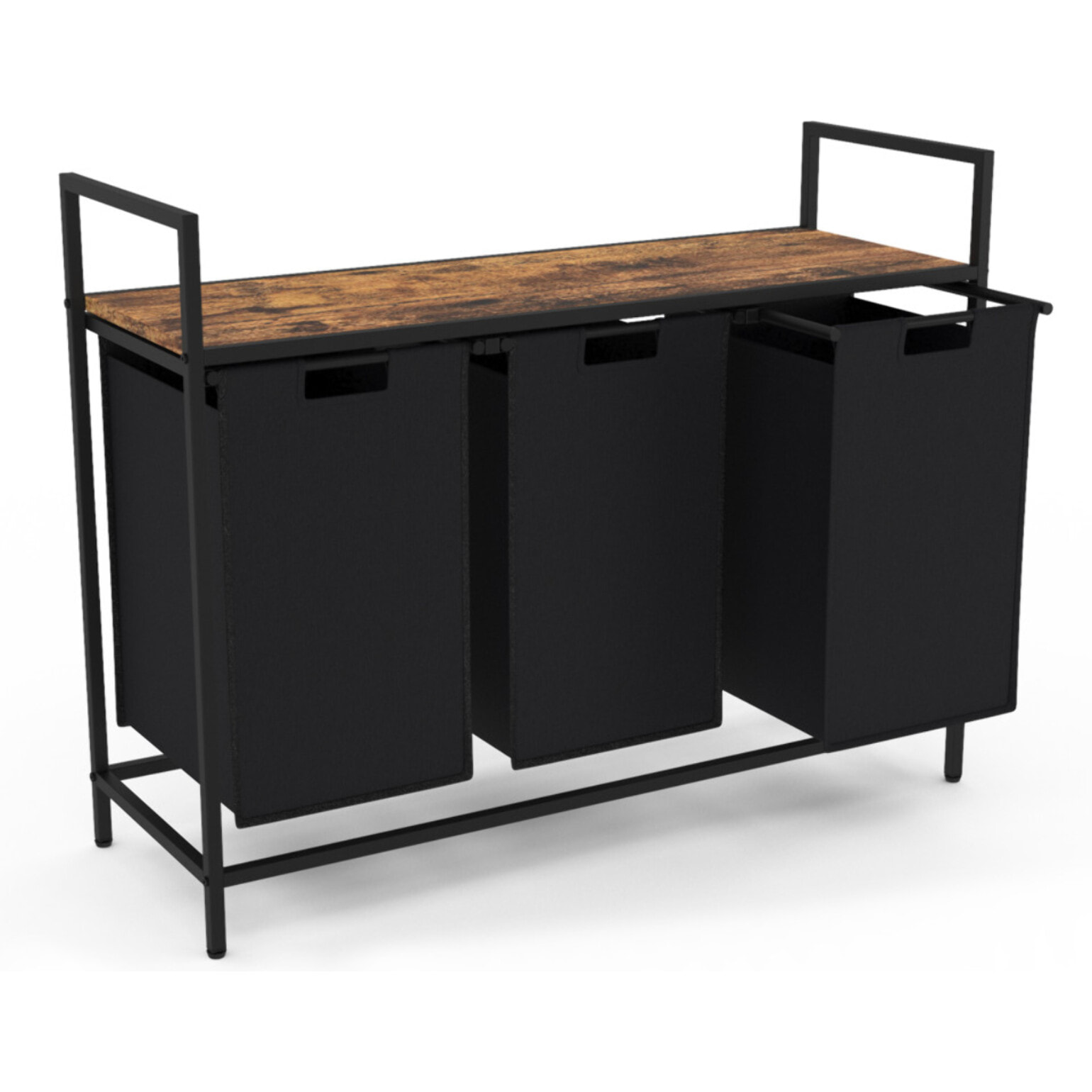 Panier à linge Elize 3 compartiments