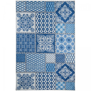 Tapis de cuisine 80x120 6MEN Bleu, facile d'entretien