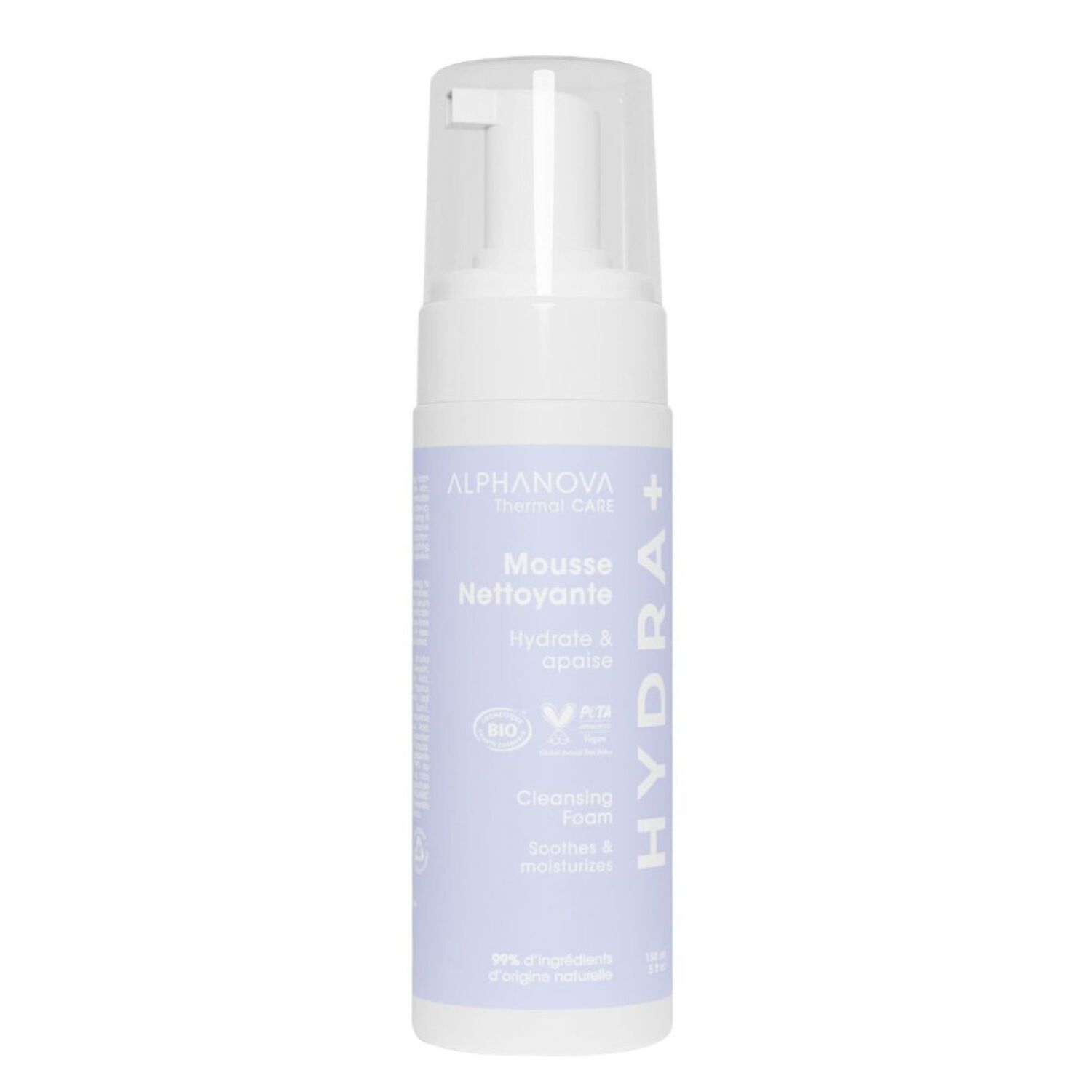Hydra + - Mousse Nettoyante Hydrate & Apaise 150 ml